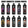 Cómodo para llevar cigarrillos electrónicos desechables ZOOY GHOSTS 12000 PUFFS 