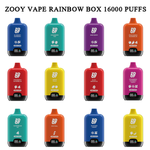  Light Square 2%Nic CBD Vape almacenes europeos ZOOY VAPE RAINBOW BOX 16000puff