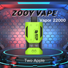 Almacenes europeos ZOOY vapor 22000 PUFF de alta capacidad